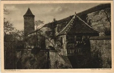 Old postcard postcard Rothenburg- bay window at Rodertor GERMANY (1075170)