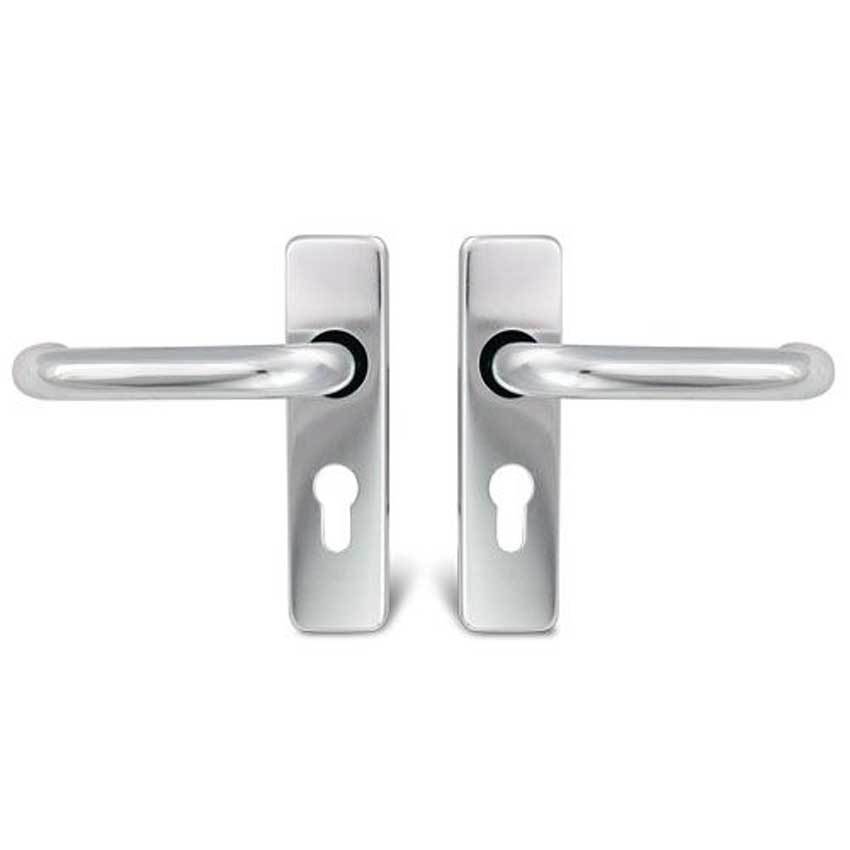 TSS Round Bar Lever Euro Polished Aluminium (TSSRBLEURPAA)