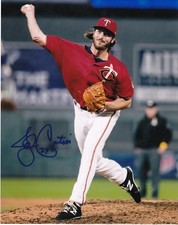JOHN CURTISS   MINNESOTA TWINS  ACTION SIGNED 8x10