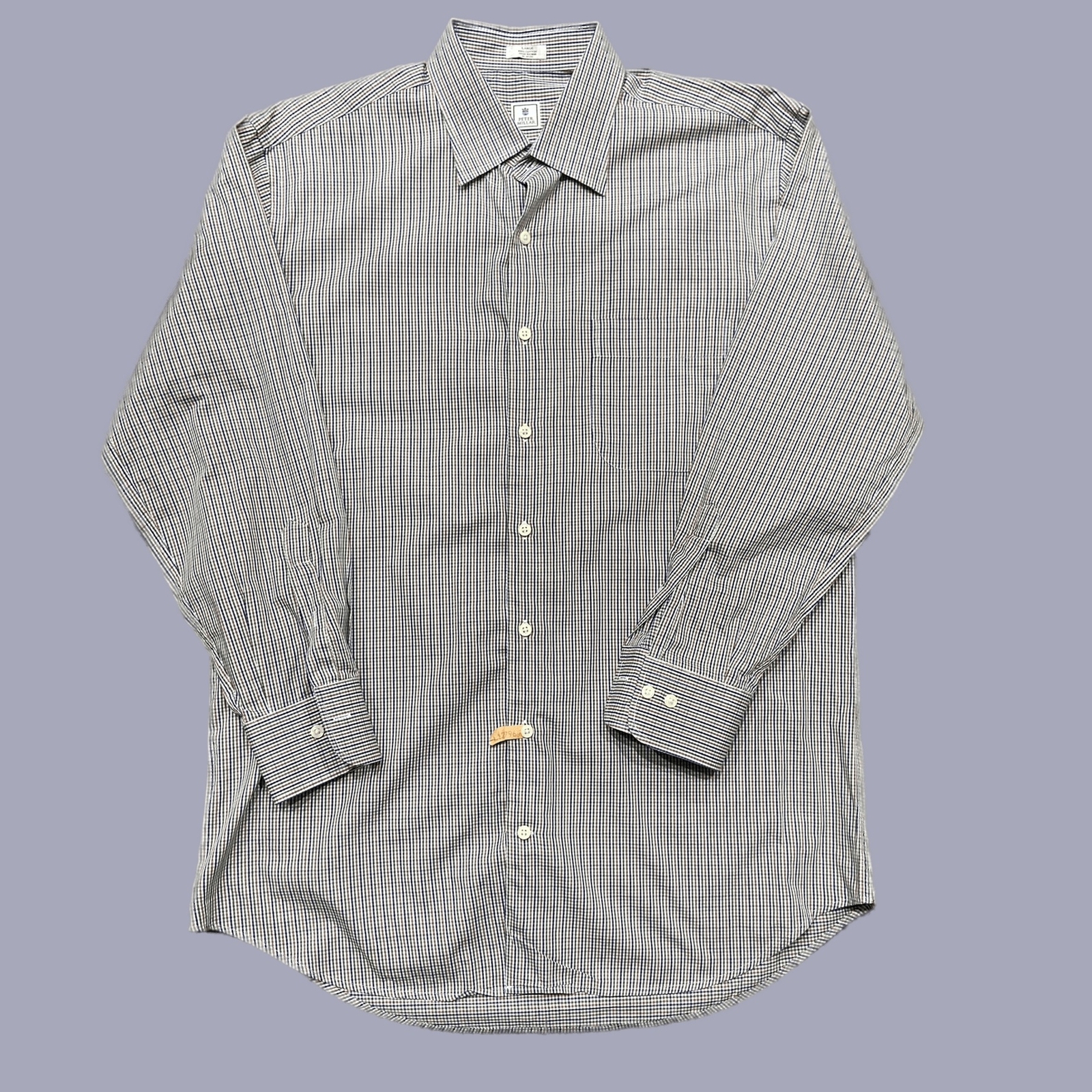 Peter Millar Multicolor Checkered Button Down Dre… - image 1