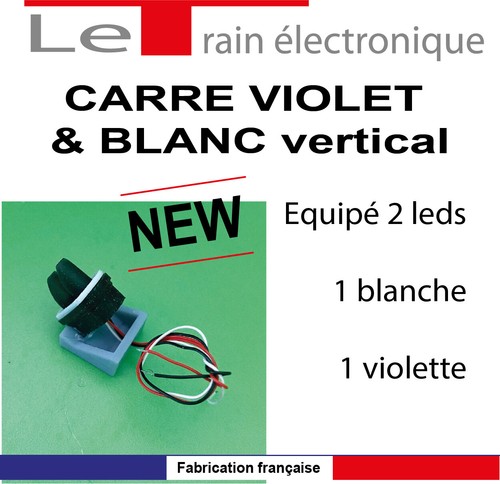 CARRE VIOLET ET BLANC POUR MODÉLISME HO - Foto 6 di 23