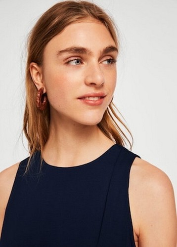 NEU MANGO (Zara Group) blau (marine) doppellagiges Kleid Gr. EUR M USA 6 - Bild 3 von 5