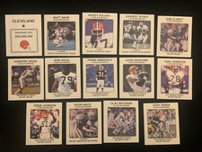(4) 1989 NFL Franchise CLEVELAND BROWNS team sets w/Ozzie Newsome, Bob Golic
