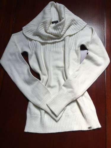 Miss Sixty maglione bianco morbidissimo collo morbido S nuovo | eBay