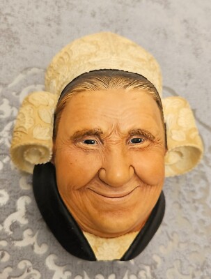 bossons wandkopf Frau England Wanddeko Vintage Sammlerstück