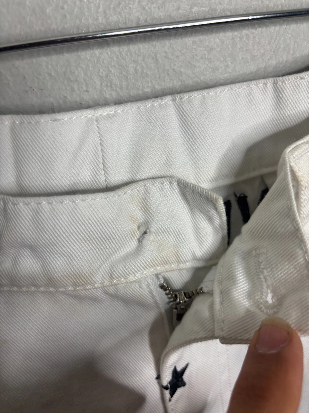 HBA (HOOD BY AIR) Jeans Uomo Cappuccio By Air HBA Taglia 26 Bianco 5988