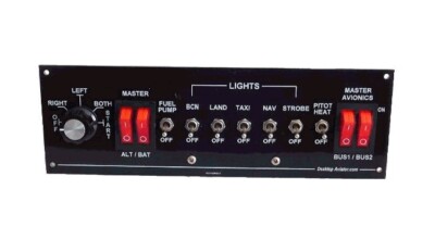 ''Cessna Switch Panel'' Compatible with FSX/FSUIPC & X-Plane Flight Simulators