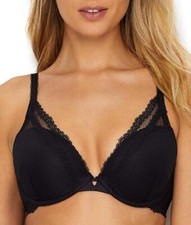 Simone Perele Confiance Push Up Triangle Bra 32C EU 70C INT 32C Black 115 NWT