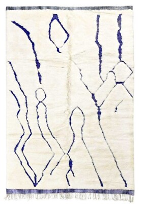 Beni Ourain Rug - Moroccan Sag Rug - Indoor Yoga Carpet - Moroccan Rug Moroccan