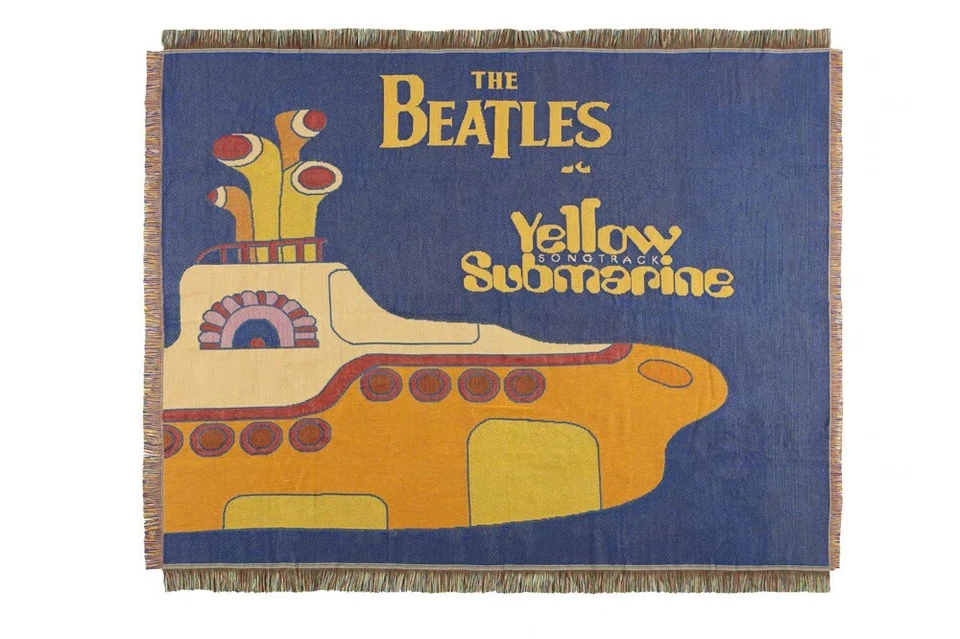 The Beatles Yellow Submarine Woven Casual Tapestry Throw Blanket - Image 2 of 4