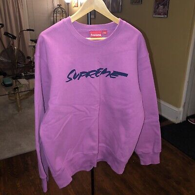 Supreme Futura Logo Crewneck Sweatshirt Size Medium Bright Purple FW20 |  eBay