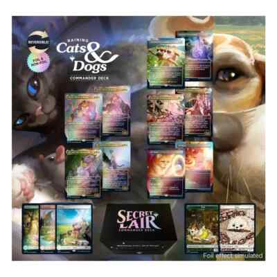 MTG Secret Lair Commander Deck Raining CatsandDogs Limited Edition