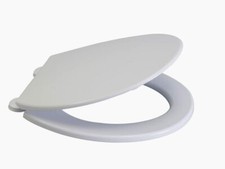 White Toilet Seat with Hinges Venere by Cavalier 311/000 **CLEARANCE SALE**