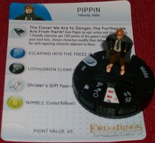 PIPPIN 007 LOTR Fellowship of the Ring HeroClix lord power rings