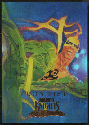 2008 Marvel Masterpieces Bronze ''MARVEL KNIGHTS'' Holofoil Insert #MK6..IRON FIST