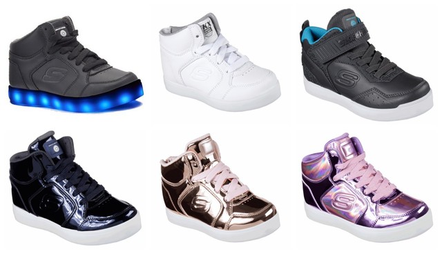 skechers childrens light up trainers