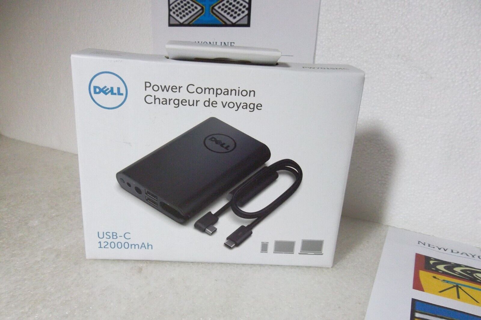 Dell PW7015MC Companion Power Bank 43W 12000mAH USB-C for Laptop 94TR3 OEM NEW