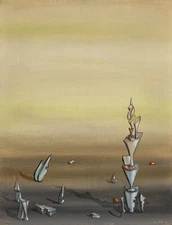 YVES TANGUY Surrealism Art  Poster or Canvas Print "L'empalmage"