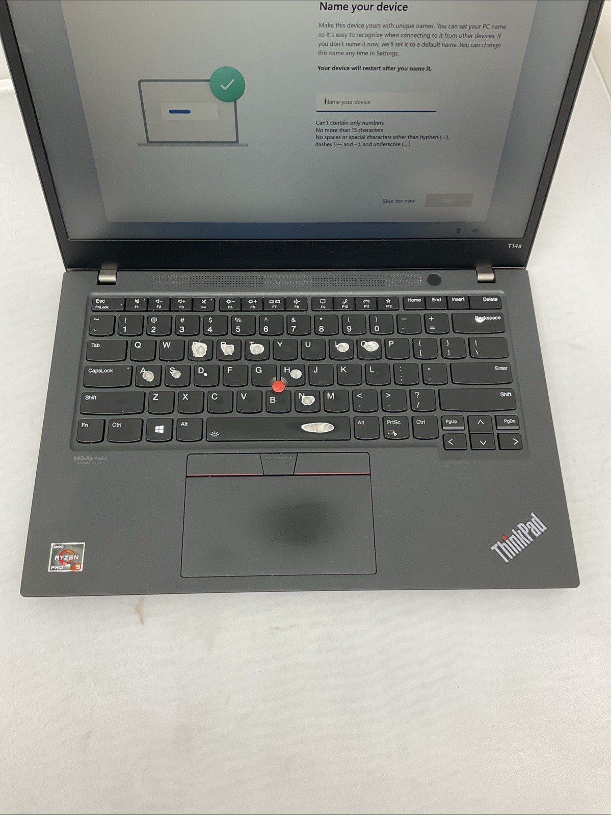 Lenovo ThinkPad T14s Gen 2, 14-Inch Laptop, with AMD Ryzen 5, 256 GB NVMe (Non-Volatile Memory Express), Windows 11 Pro