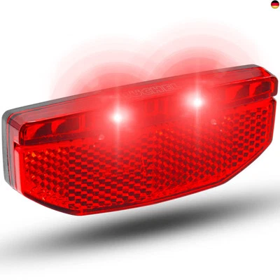 Büchel LED Fahrrad Gepäckträgerlicht | Rücklicht | Fahrradrücklicht für Dynam
