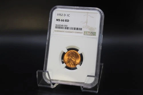 🔥1952-D Lincoln Cent - MS66 RD 🔥