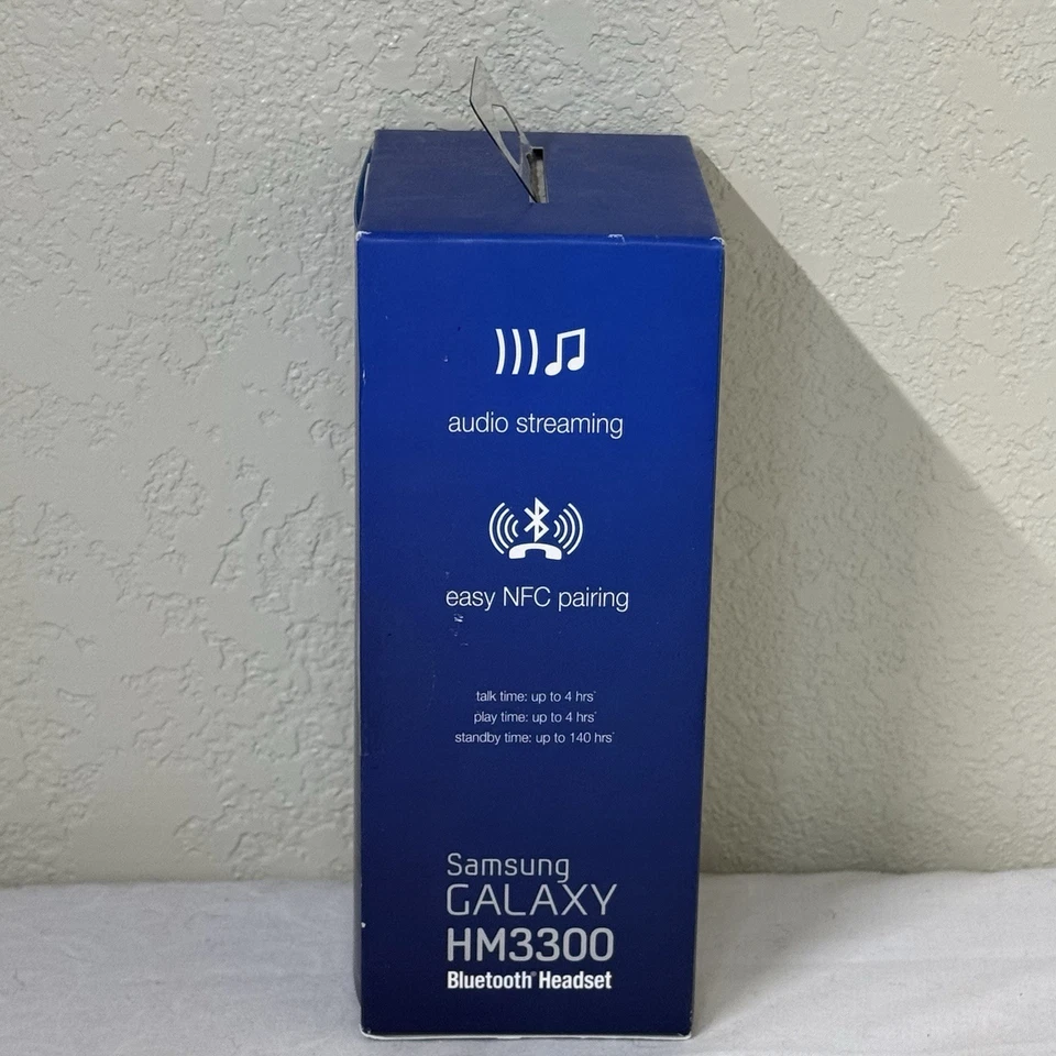 Samsung HM3300 Bluetooth Headset HM-3300 Blue Noise Reduction NEW SEALED - Image 4 of 4