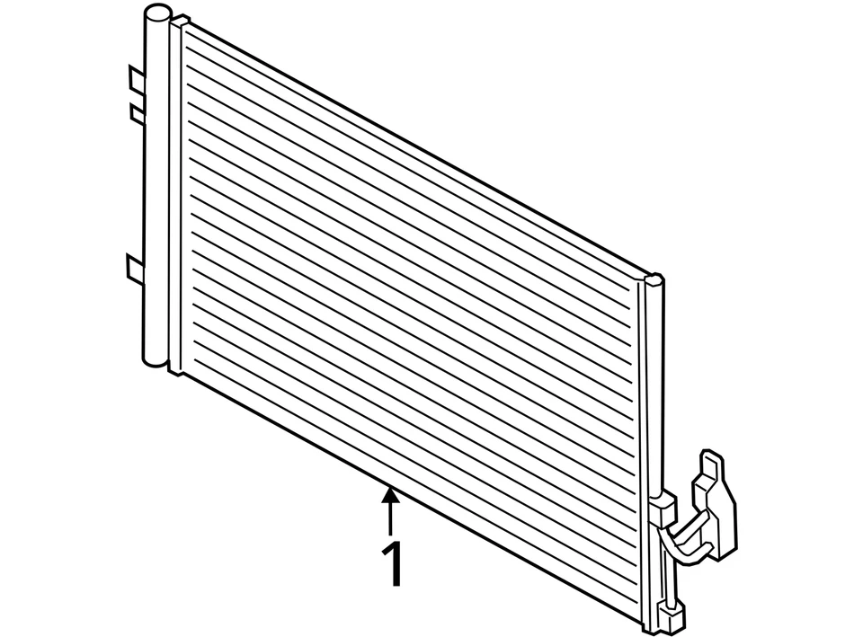 BMW X3 2011-2017 condensador de CA 83 k OEM Foto 4 de 4