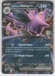 Team Rocket's Nidoking ex 217 SV: Scarlet & Violet Promo Holo