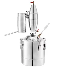 Alcohol Distiller 70 L 18.5 Gal. Water 304 Stainless Steel Still Wine Making Boi