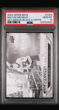 Matvei Michkov 2024-25 Young Gun Canvas Black And White Psa 10