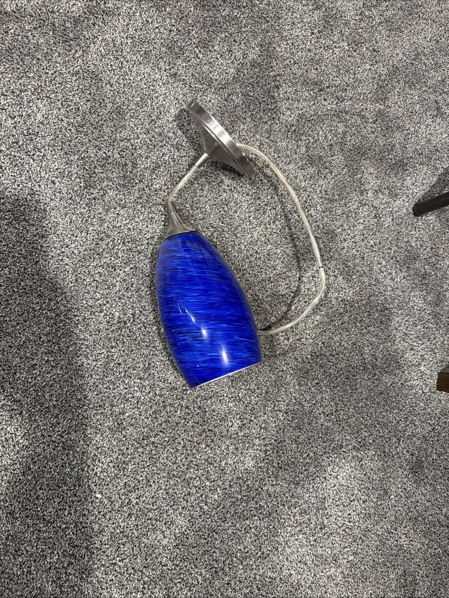 Blue Glass Pendants Fixtures for sale | eBay