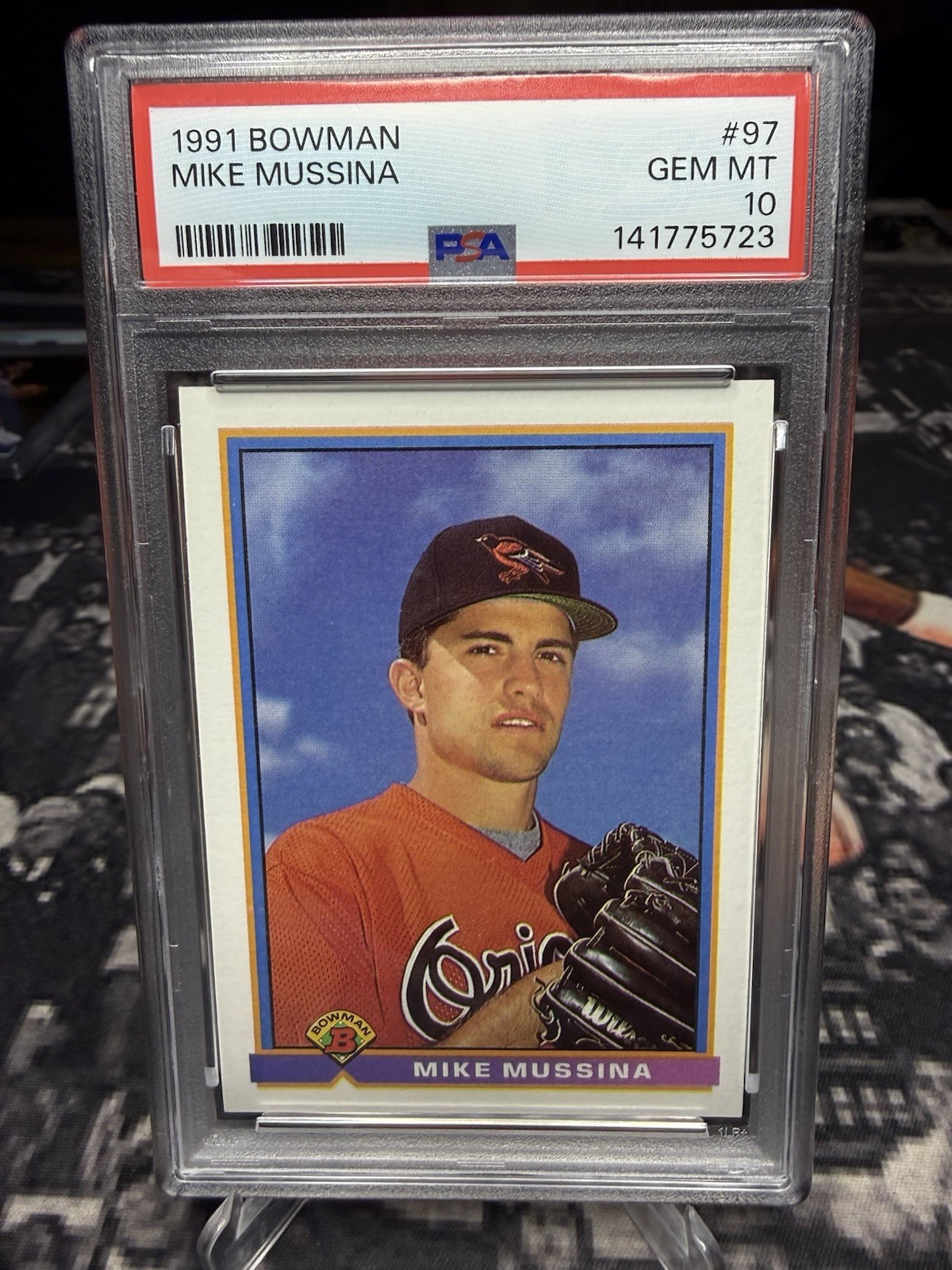 1991 Bowman: # 97 Mike Mussina PSA 10 GEM MINT