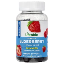 Sambucus Elderberry Gummies, Berry, 60 Gummies