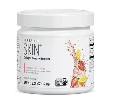 Herbalife Collagen Beauty Booster Strawberry Lemonade 6.03 oz Gluten Free