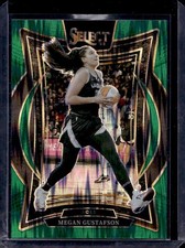 2025 Panini Select WNBA #17 Megan Gustafson Green Flash Prizms