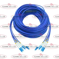 Indoor Armored Cable Single-Mode LC-LC 4 Strand 9/125 Fiber Optic Patch Cord 15M