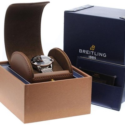 BREITLING SUPER OCEAN HERITAGE B20 UB2030 44mm SS/PG Black Dial Automatic #C083