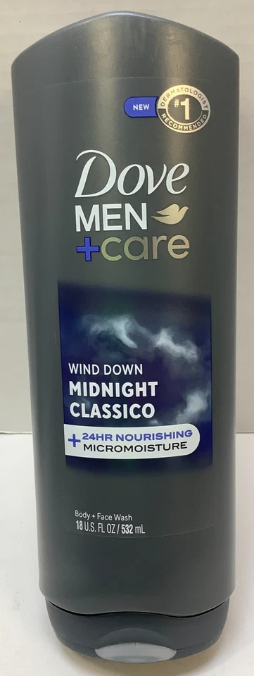 Dove Men+care Body + Face Wash, Midnight Classico, 18oz, Pack of 4 - Image 2 of 3