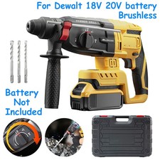 Cordless Brushless SDS Plus Rotary Drill Hammer Body  For Dewalt 18V 20V battery