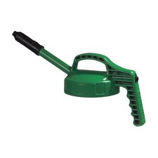 OIL SAFE 100305 Stretch Spout Lid,Green,Plastic 3REH3