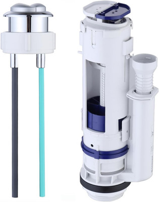 Universal 3-Inch Dual Flush Valve with Top Push Button - Toilet Repair Kit for 2