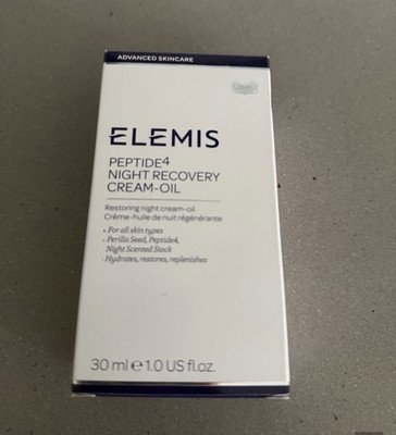 Elemis Peptide4 Night Recovery Cream-Oil Hydrating Restores 30ml Face