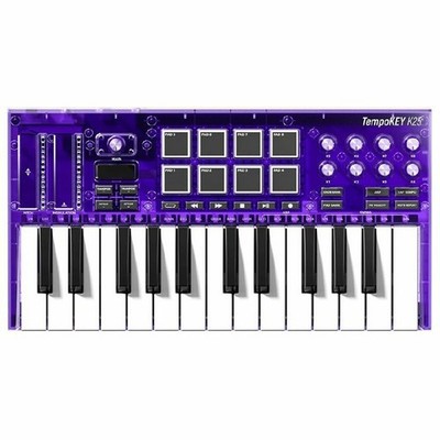 Synido TempoKEY K25 25-Key Midi Keyboard Controller (lila)