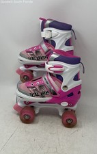 Coolbear Kids Multicolor Adjustable Ratchet Buckle Roller Skates Size Medium