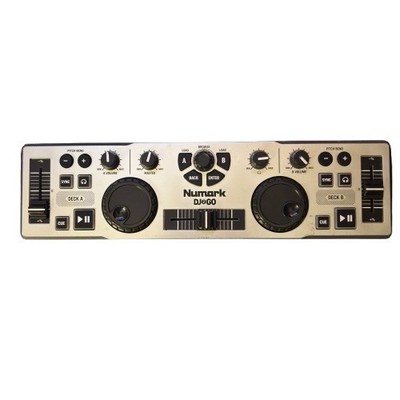 Numark DJ2GO Portable USB DJ Controller   Compact 2-Deck DJ Mixer