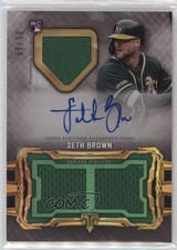 2020 Triple Threads Rookie and Future Phenom Relics 5/99 Seth Brown Auto RC k4s