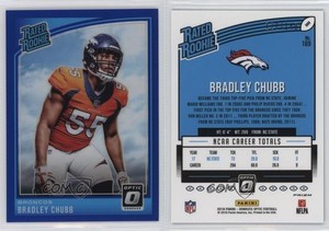 2018 Donruss Optic Rated Rookie Blue Prizm /149 Bradley Chubb #169 Rookie RC
