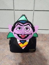 Loungefly Sesame Street Exclusive Count Von Count Cosplay Mini Backpack
