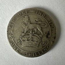 1909 Edward VII Shilling Silver Coin | Collectable Grade