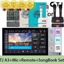 TJ Media A3 21.5" Touch Screen Karaoke Machine Mic Remote Book Korean Foreign 
